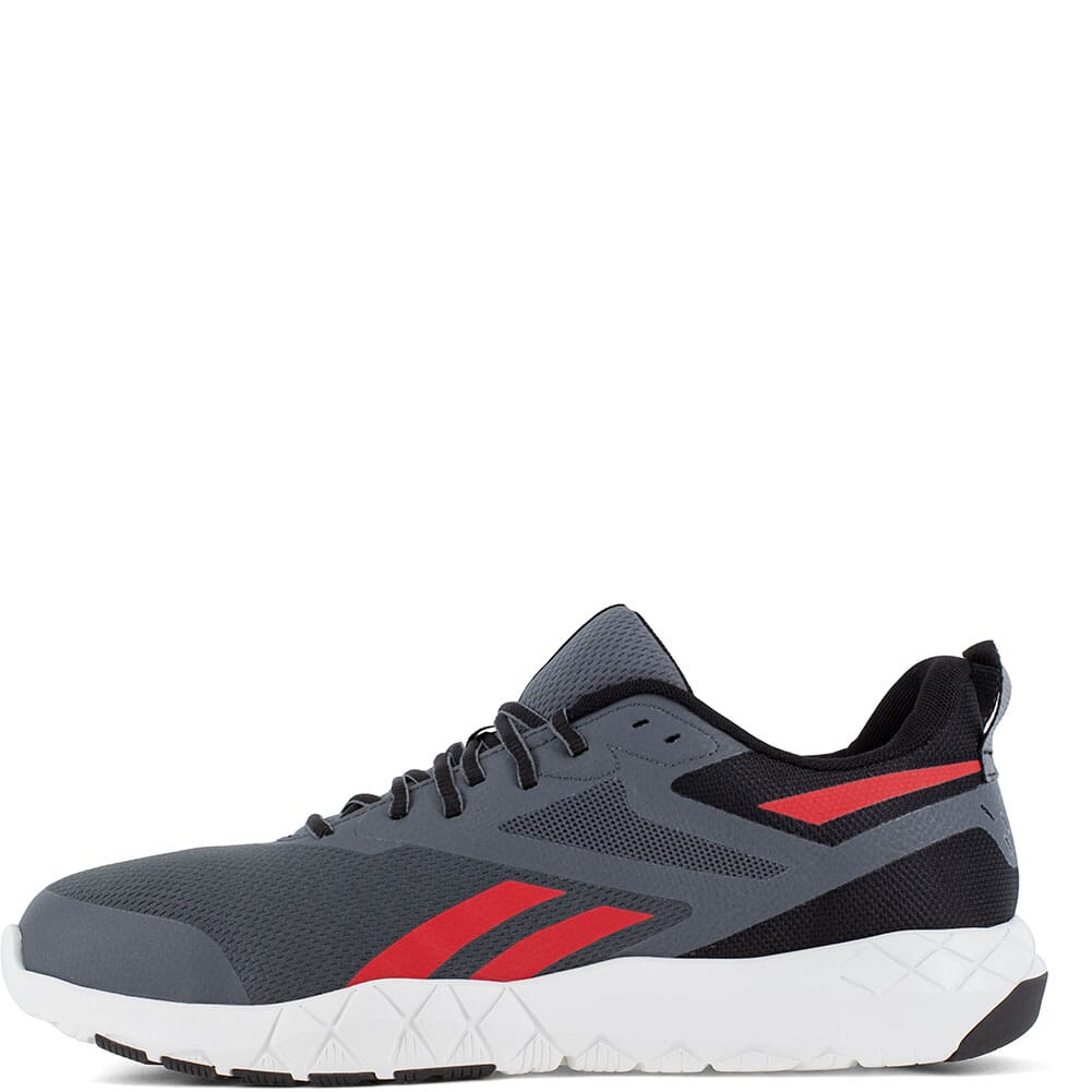 RB5443 Reebok Men's Flexagon Force XL Safety Shoes - Gray/Red