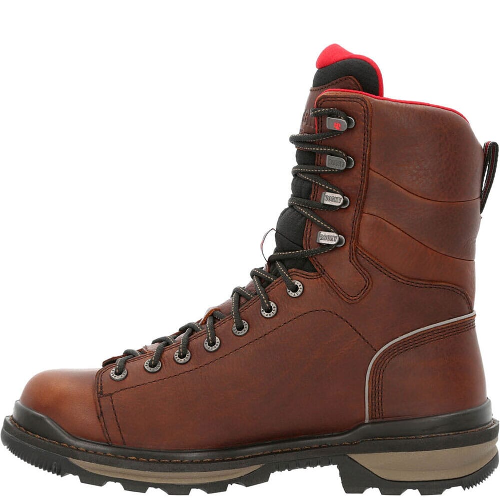 RKK0352 Rocky Men's Rams Horn Lace To Safety Boots - Brown