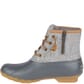 Sperry Women's Saltwater Wool Embossed Duck Boots Grey Left Side