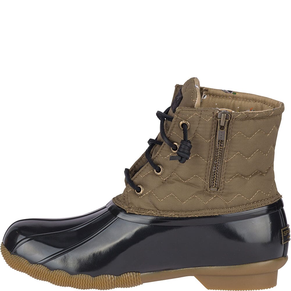 Sperry Women's Saltwater Quilted Chevron Duck Boots - Olive