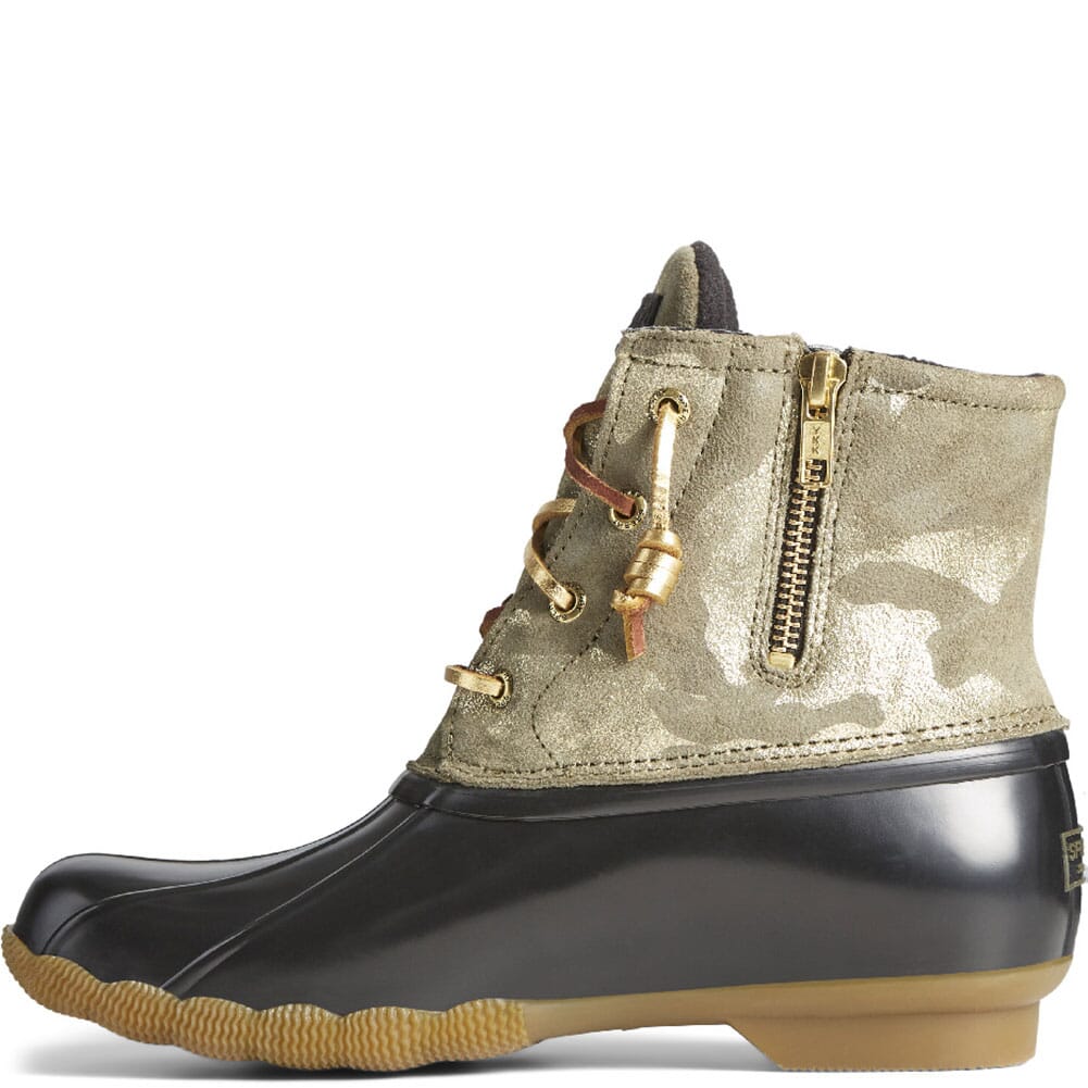 STS86694 Sperry Women's Saltwater Leather Pac Boots - Camo Olive