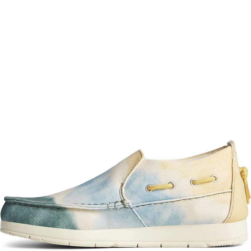 STS87054 Sperry Women's Moc Sider Novelty Textile Shoes - Yellow/Blue/Green