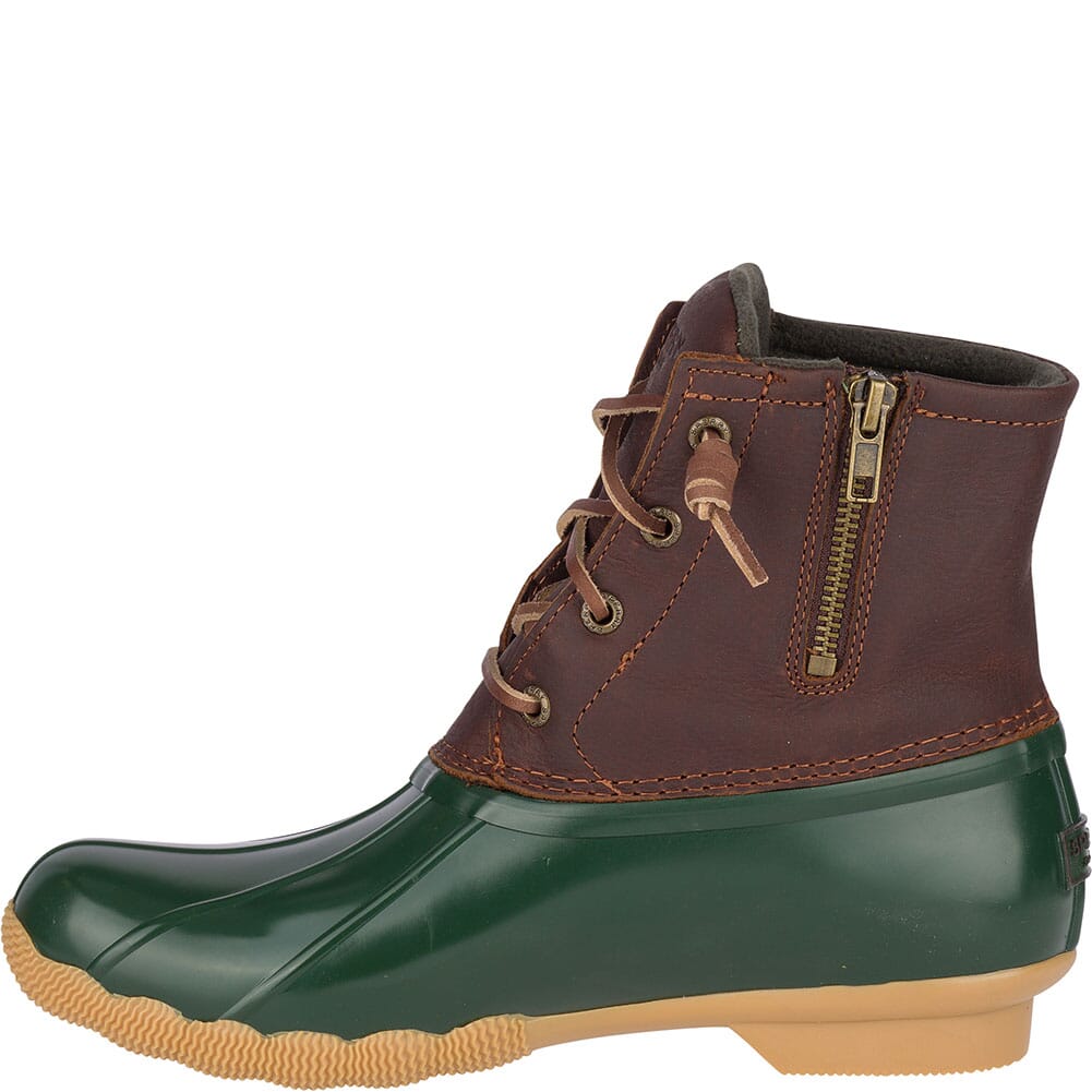 Sperry Women's Saltwater Duck Boots - Green/Brown