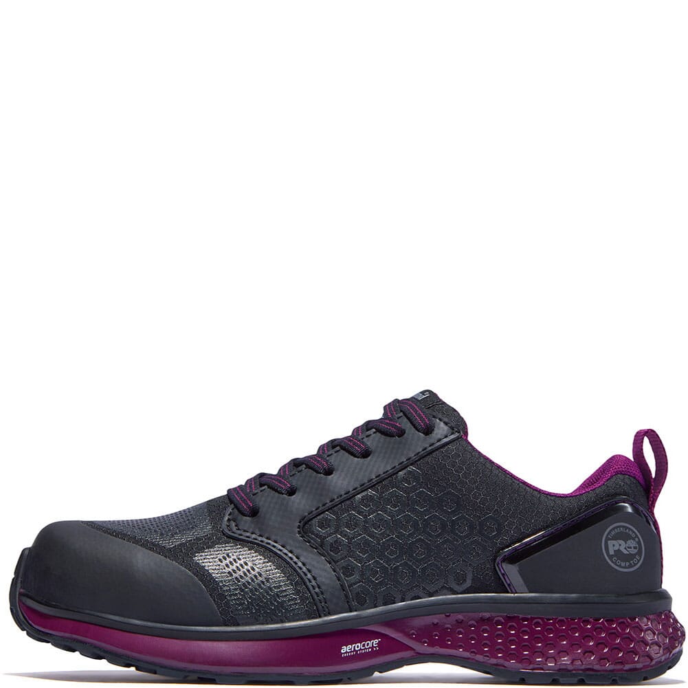A2174001 Timberland PRO Women's Reaxion CT Safety Shoes - Black/Purple