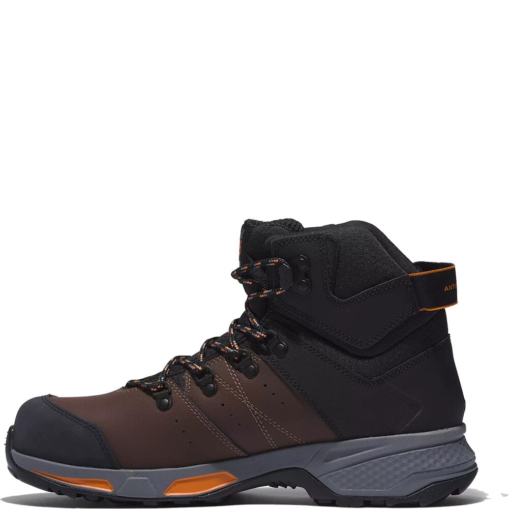 TB1A2B52214 Timberland PRO Men's Switchback WP Safety Boots - Brown/Orange
