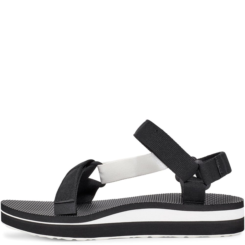 1090969-BBWHT Teva Women's Midform Universal Sandals - Black/Bright White