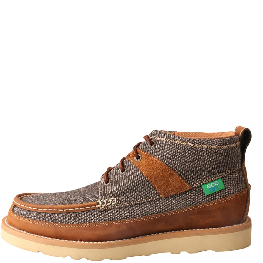 MCA0018 Twisted X Men's Wedge Sole Casual Shoes - Dust Brown