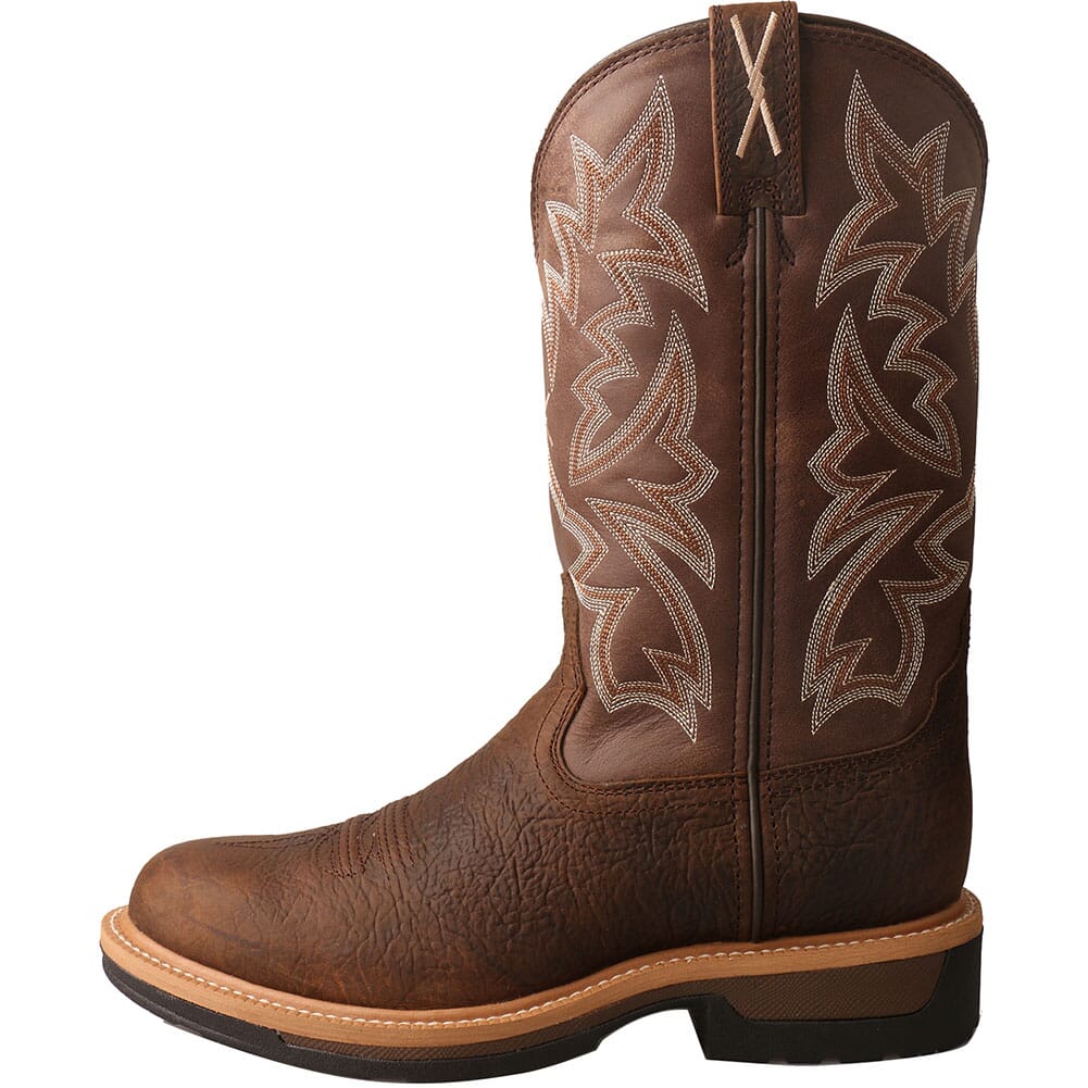 Twisted X Men's Alloy Lite Western Safety Boots Taupe/Brown