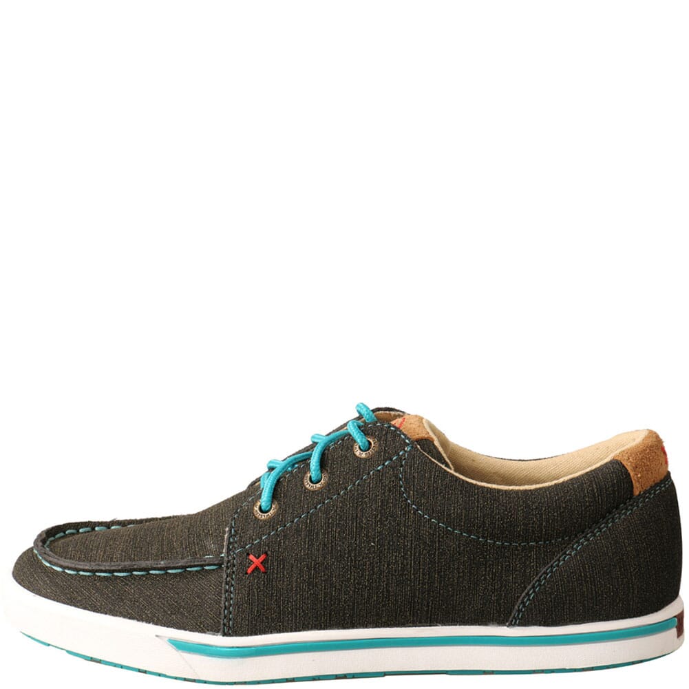 WCA0029 Twisted X Women's Kicks Casual Shoes - Charcoal/Turquoise
