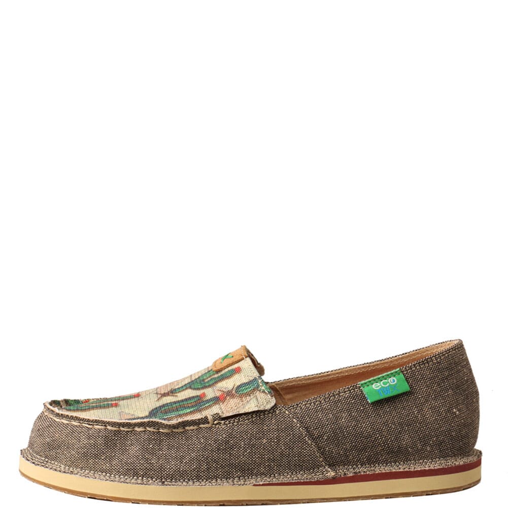 WCL0010 Twisted X Women's ecoTWX Slip-On Loafers - Dust/Cactus Print