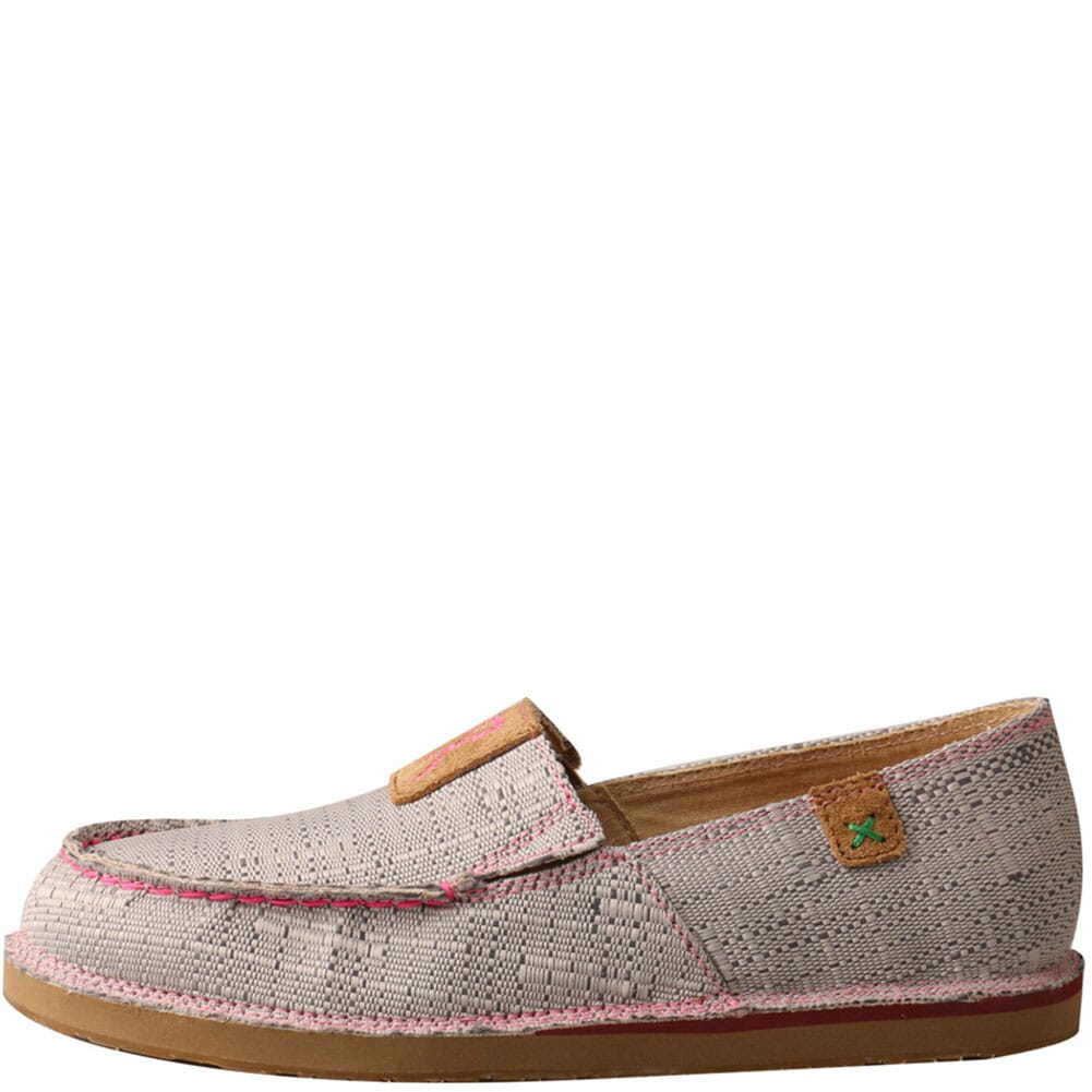 WCL0012 Twisted X Women's Slip-On Loafers - Light Grey/Pink