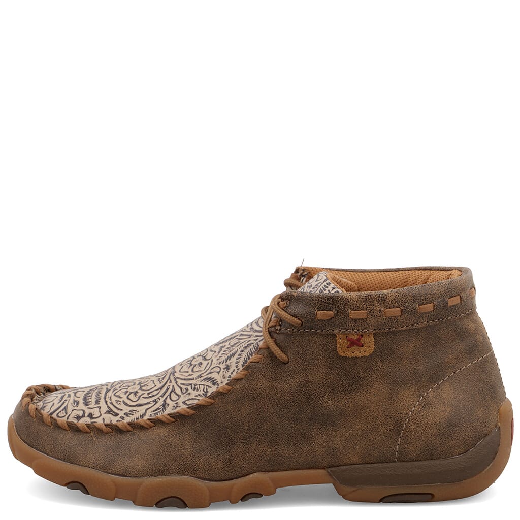 Twisted X Women's Mid Driving Moccasins - Bomber/Nude Print