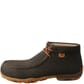 Twisted X Women's Driving Moc Safety Chukka Charcoal/Brown Left Side