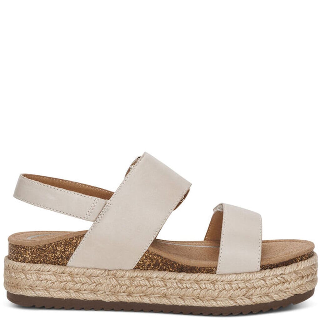 Aetrex Women's Vania Arch Support Platform Sandals - Cream