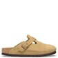 BK1026164 Birkenstock Women's Boston Suede Leather Clogs - Latte Cream