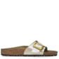 1029393 Birkenstock Women's Catalina Luxe Buckle Slides - Graceful Pearl White