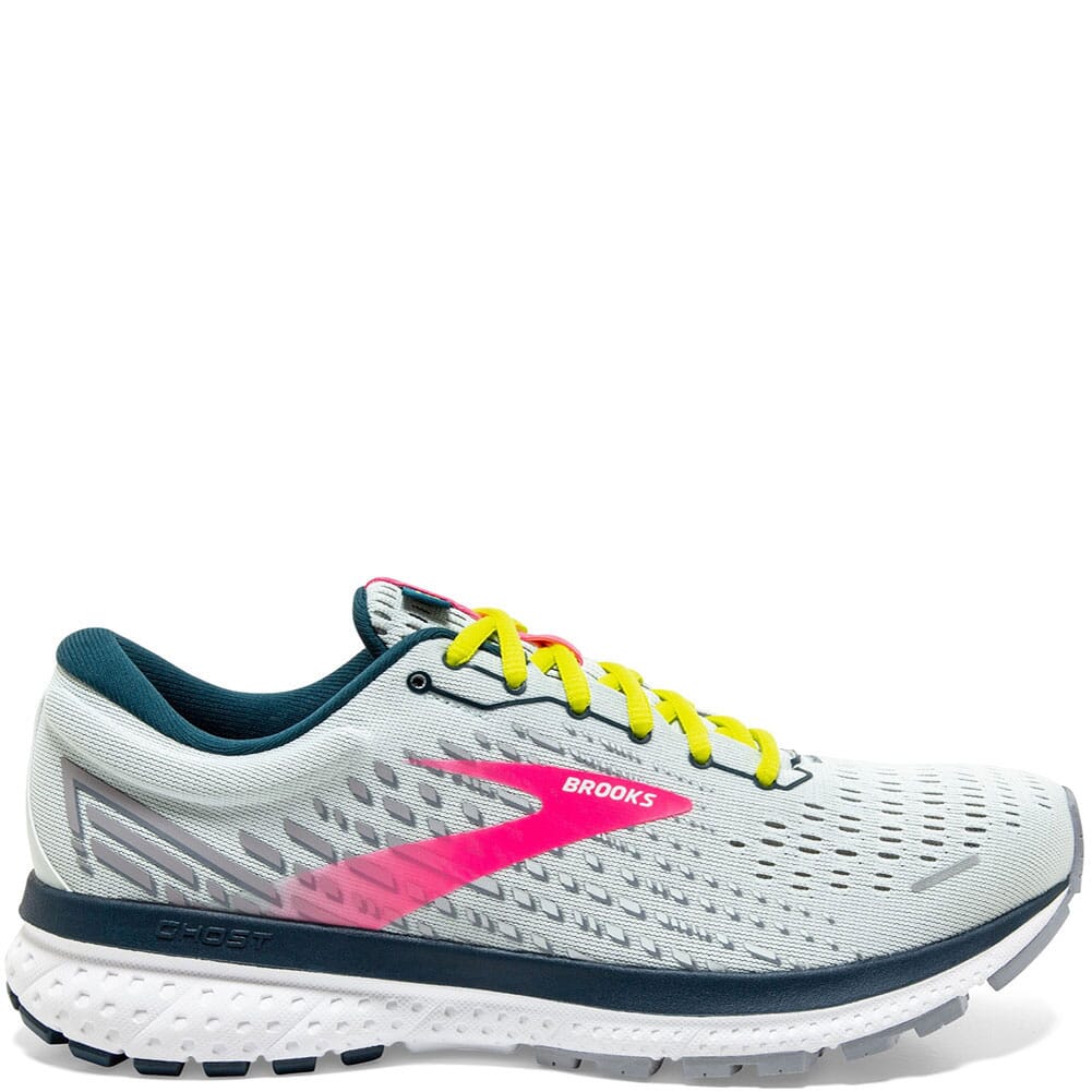 120338-154 Brooks Women's Ghost 13 Road Running Shoes - Ice Flow/Pink/Pond