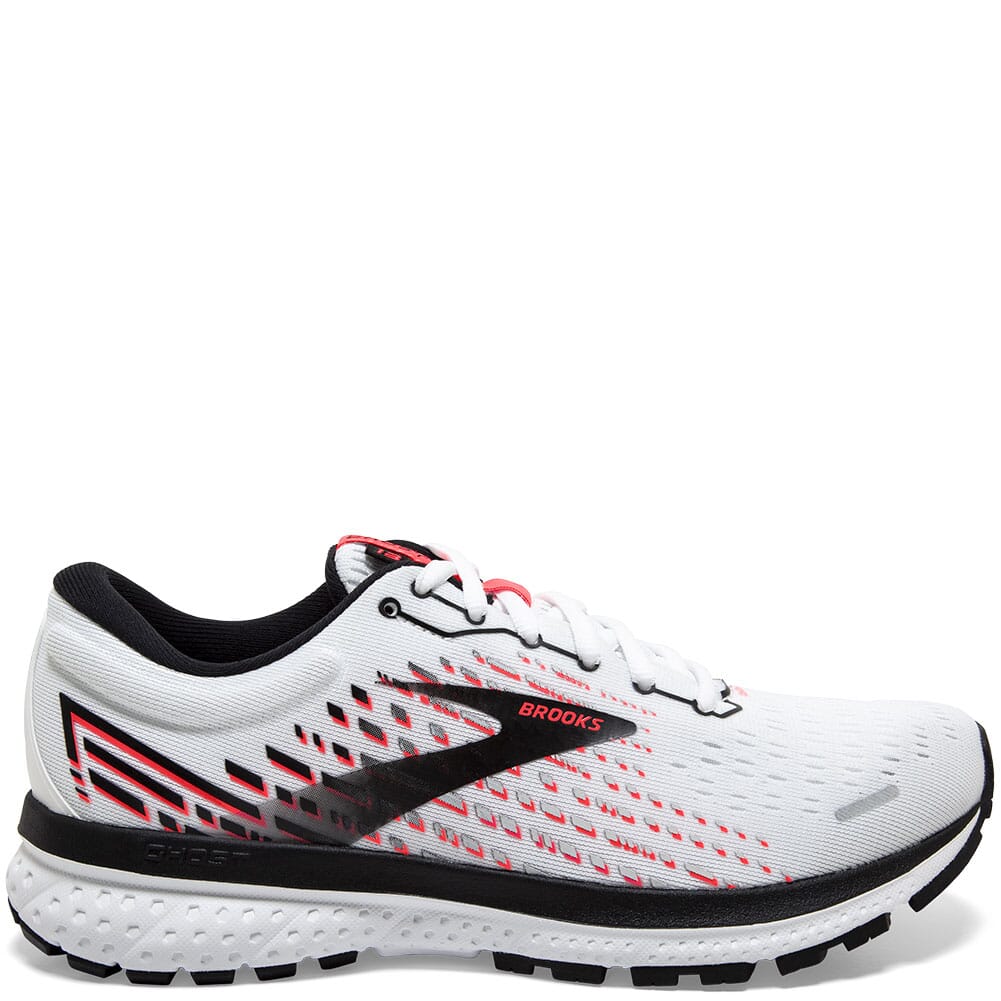 120338-192 Brooks Women's Ghost 13 Road Running Shoes - White/Pink/Black