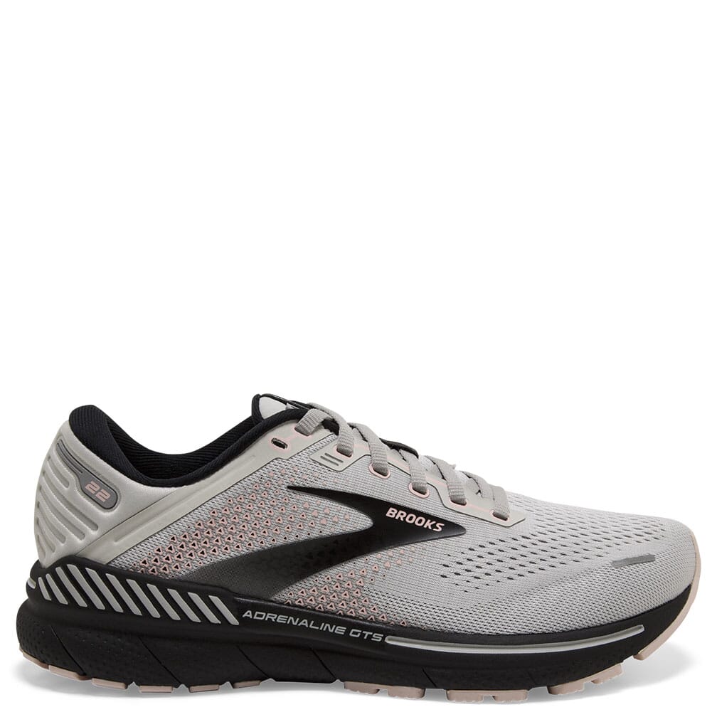 120353-035 Brooks Women's Adrenaline GTS 22 Running Shoes - Grey/Rose/Black