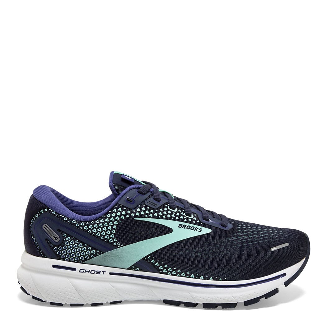120356-446 Brooks Women's Ghost 14 Athletic Shoes - Peacoat/Yucca/Navy