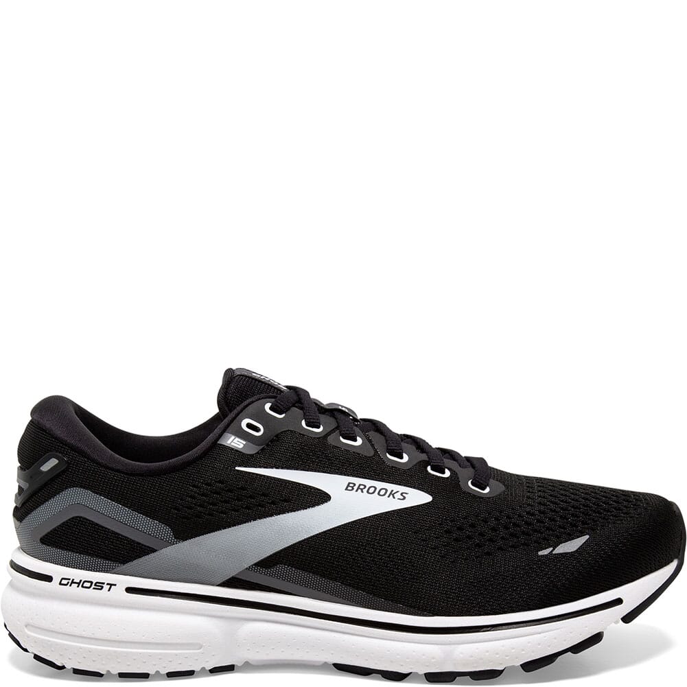 120380-012 Brooks Women's Ghost 15 Athletic Shoes - Black/Blackened Pearl