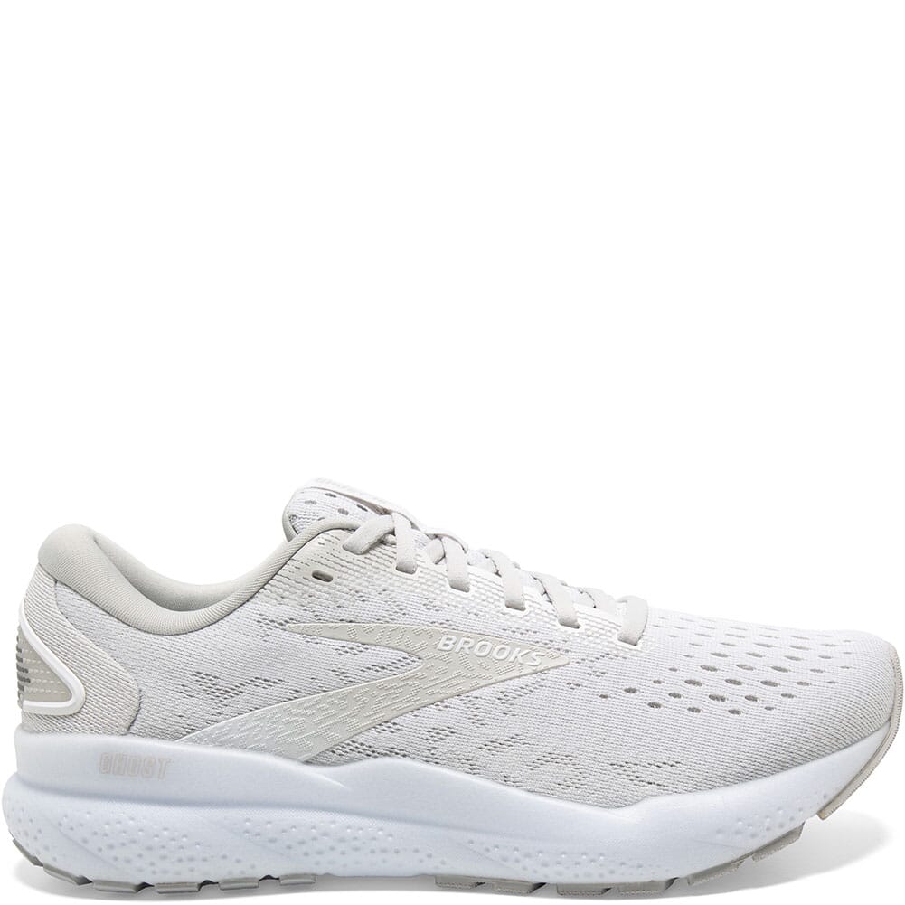 120407-151 Brooks Women's Ghost 16 Athletic Shoes - White/Grey