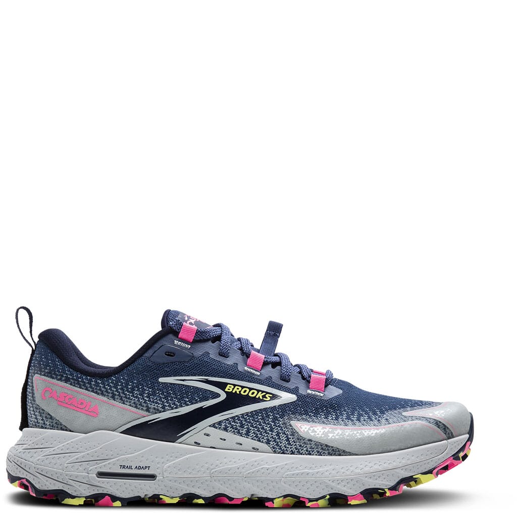 Brooks Women's Cascadia 18 Running Shoes - Oceana/Pearl Blue/Pink
