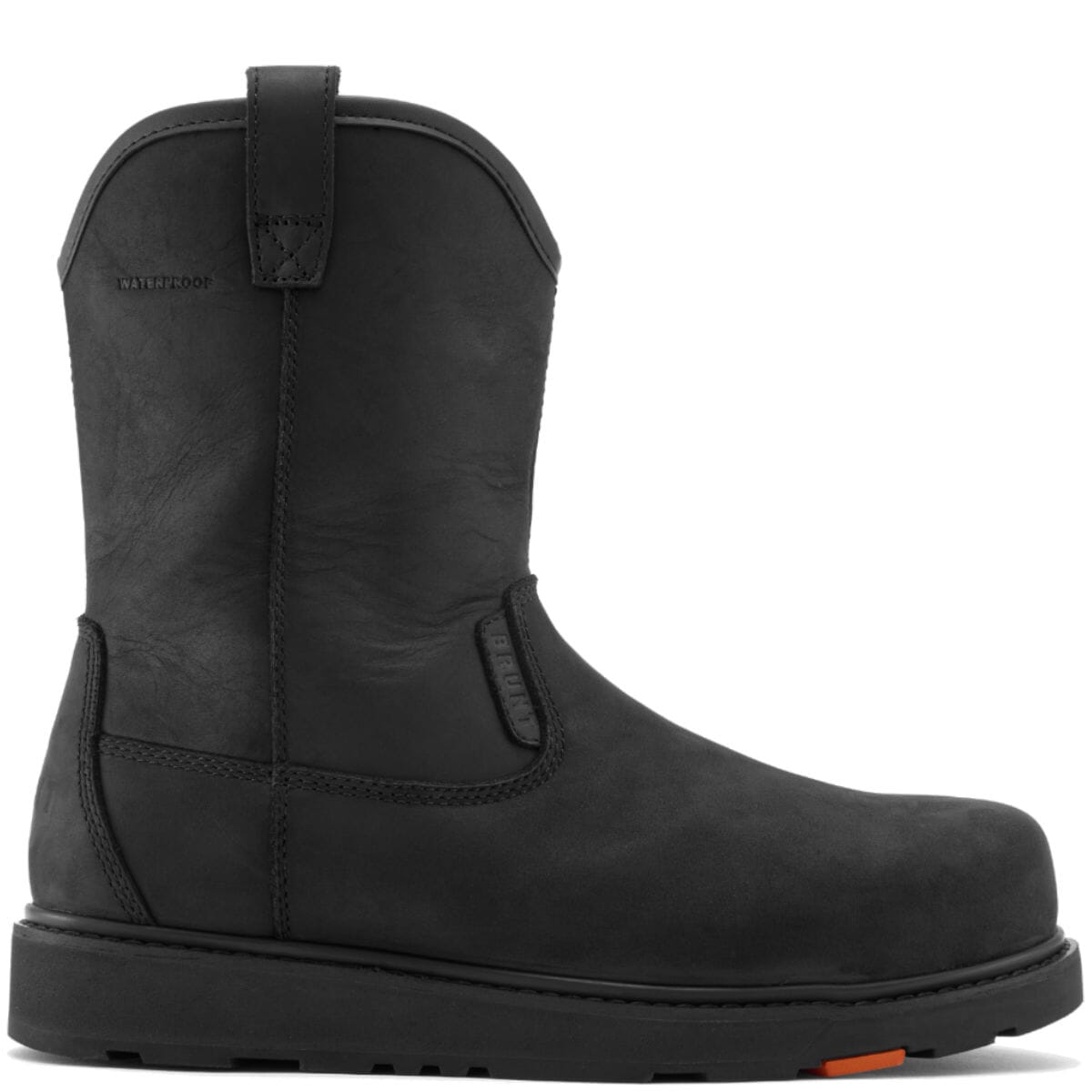 BRUNT Men's Bolduc LE Brunt Toe Work Boots - Black | elliottsboots