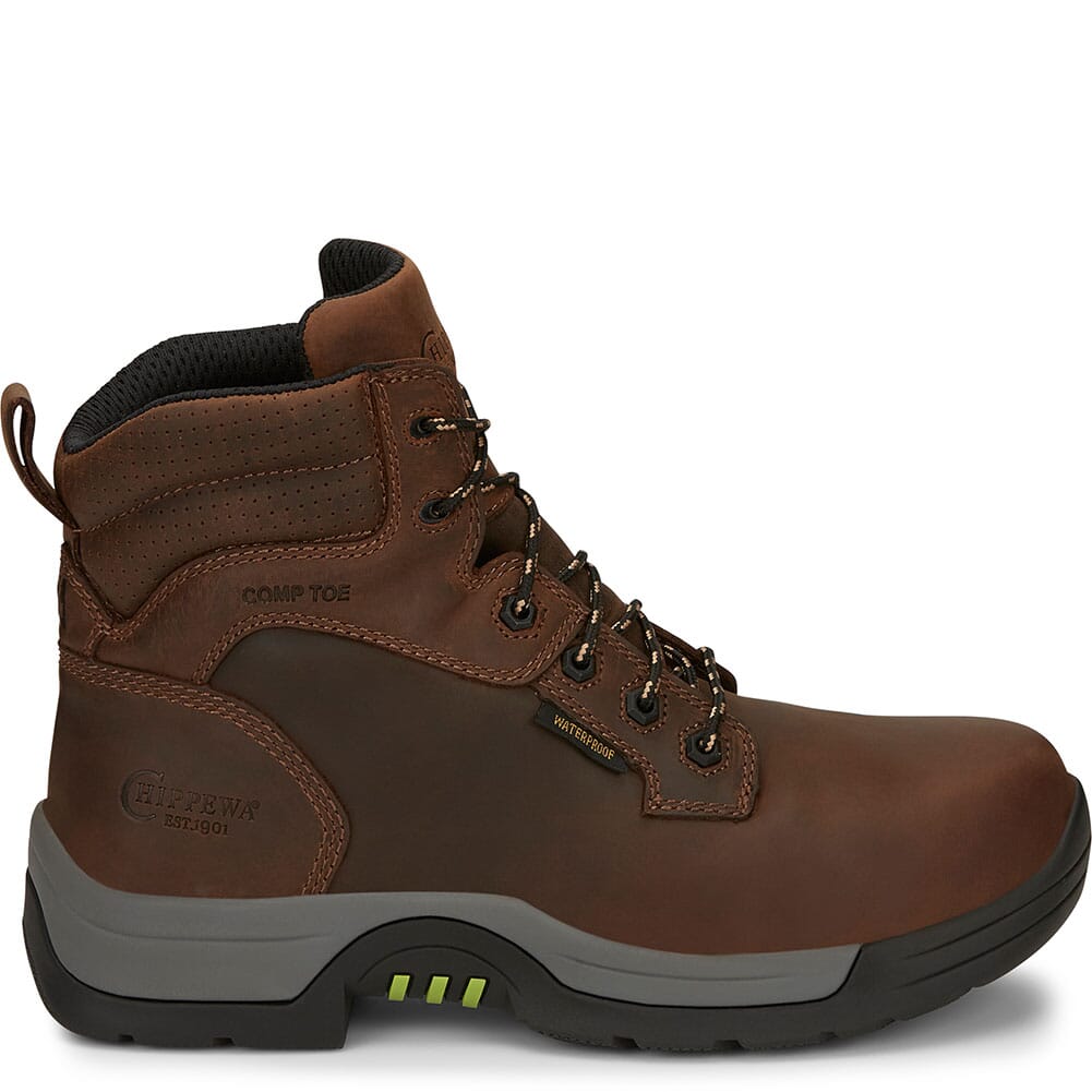 31001 Chippewa Men's Fabricator WP EH Safety Boots - Tawny Brown