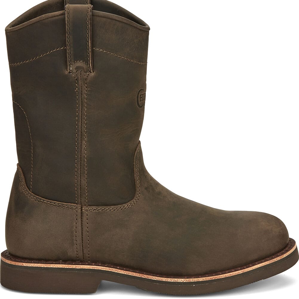NC2075 Chippewa Men's Classic 2.0 Pull On Work Boots - Chocolate Apache