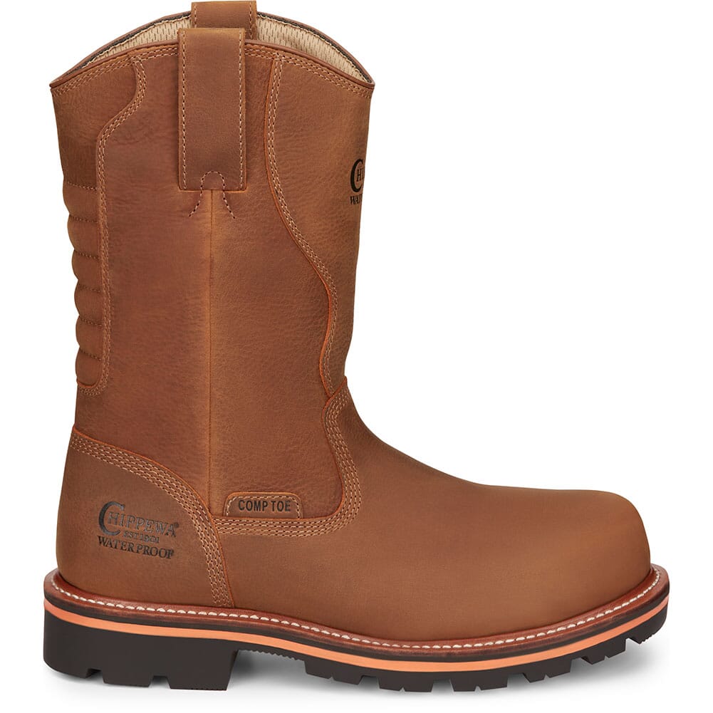 TH1041 Chippewa Men's Thunderstruck WP Safety Pull On Boots - Blonde