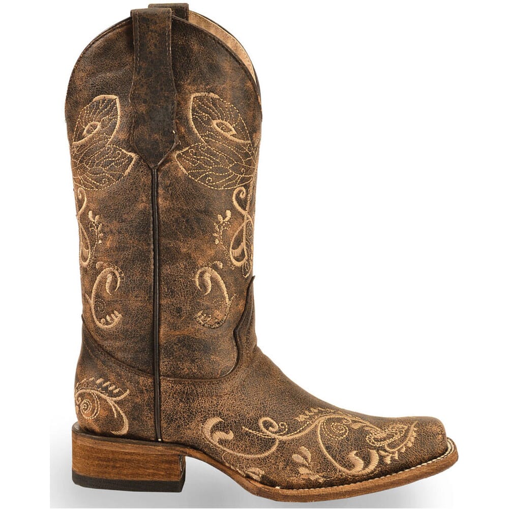 L5079 Corral Women's Dragonfly Western Boots - Distressed Brown