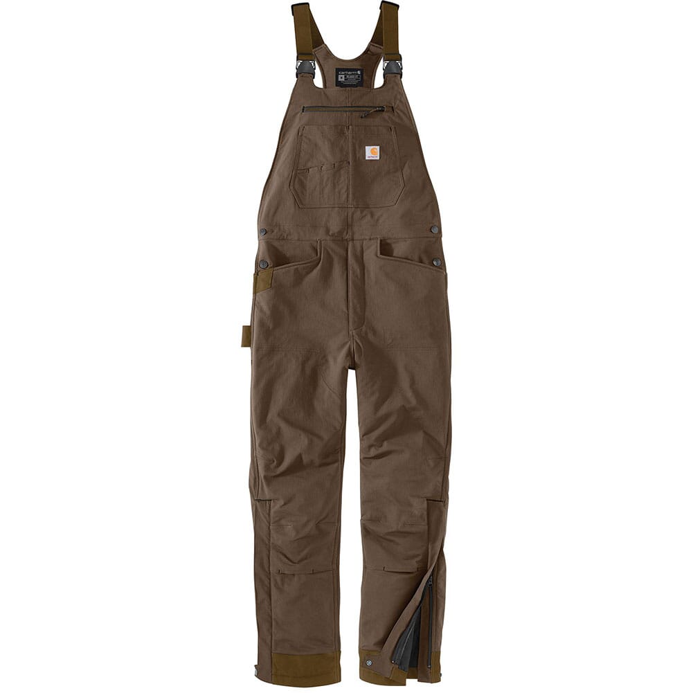 105004-205 Carhartt Men's Super Dux Relaxed Fit Insulated Bib Overall - Coffee