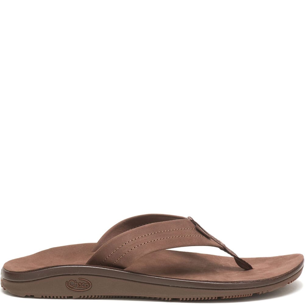 Chaco Women's Classic Leather Flip Flop - Dark Brown