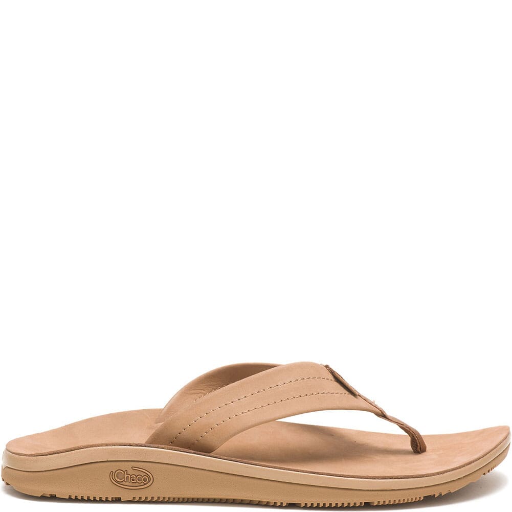 JCH108492 Chaco Women's Classic Leather Flip Flop - Tan