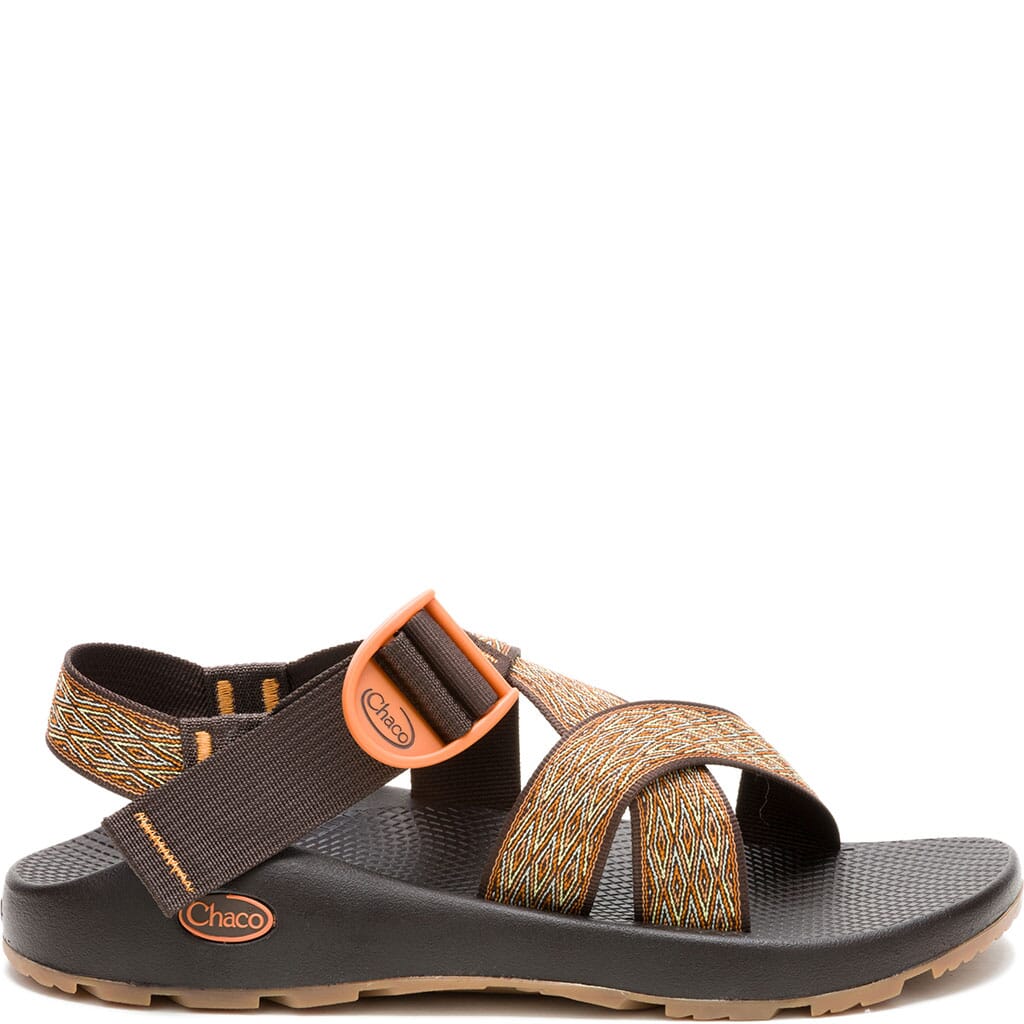 コーヒー chaco Chaco Men's Mega Z/1 Wide-Strap Classic Sandals - Summit