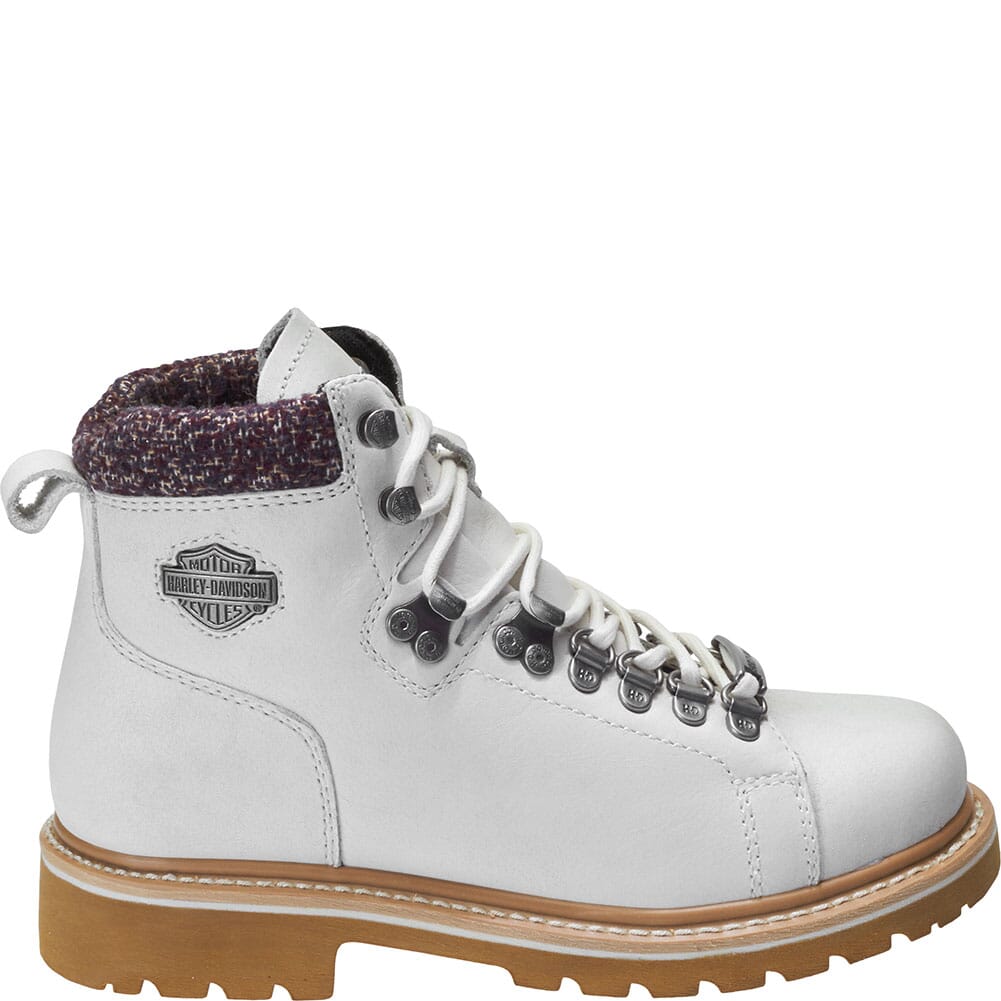 Harley Davidson Women's Akers Motorcycle Boots - White