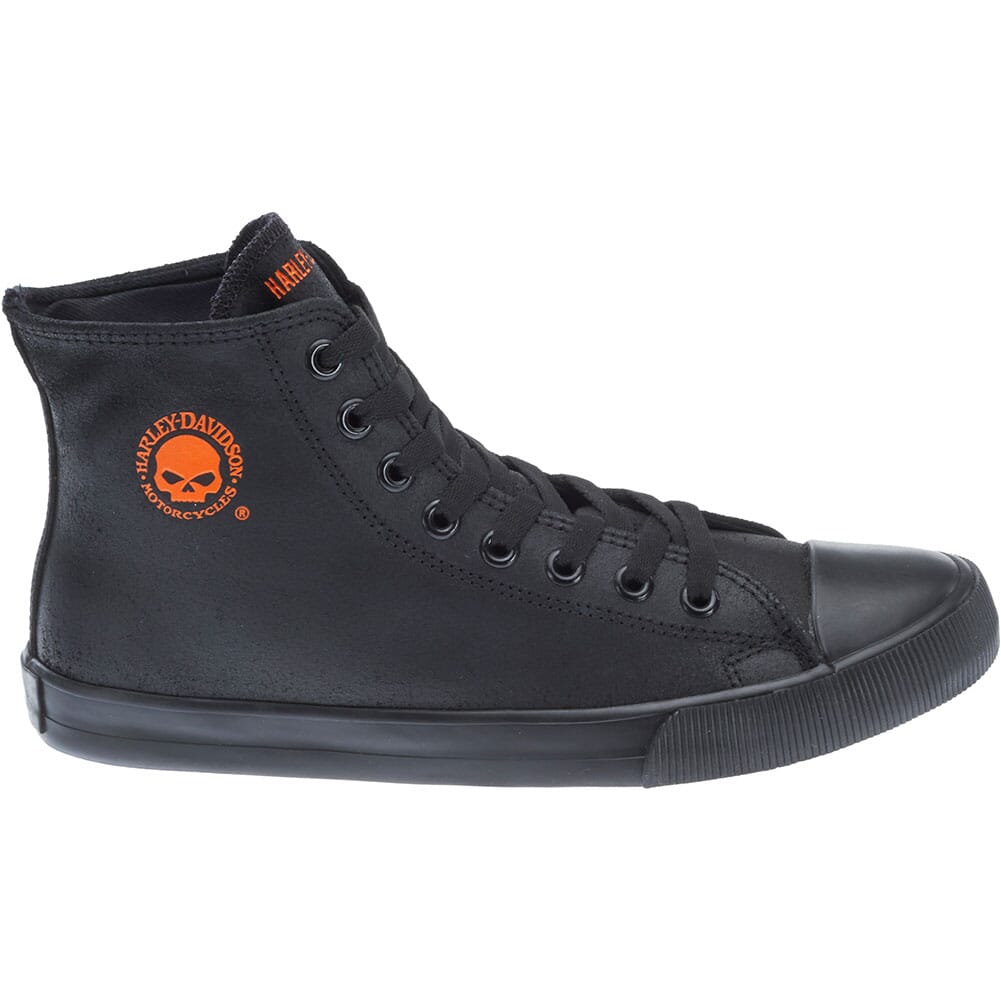 Harley Davidson Men's Baxter Casual Shoes - Black/ Orange