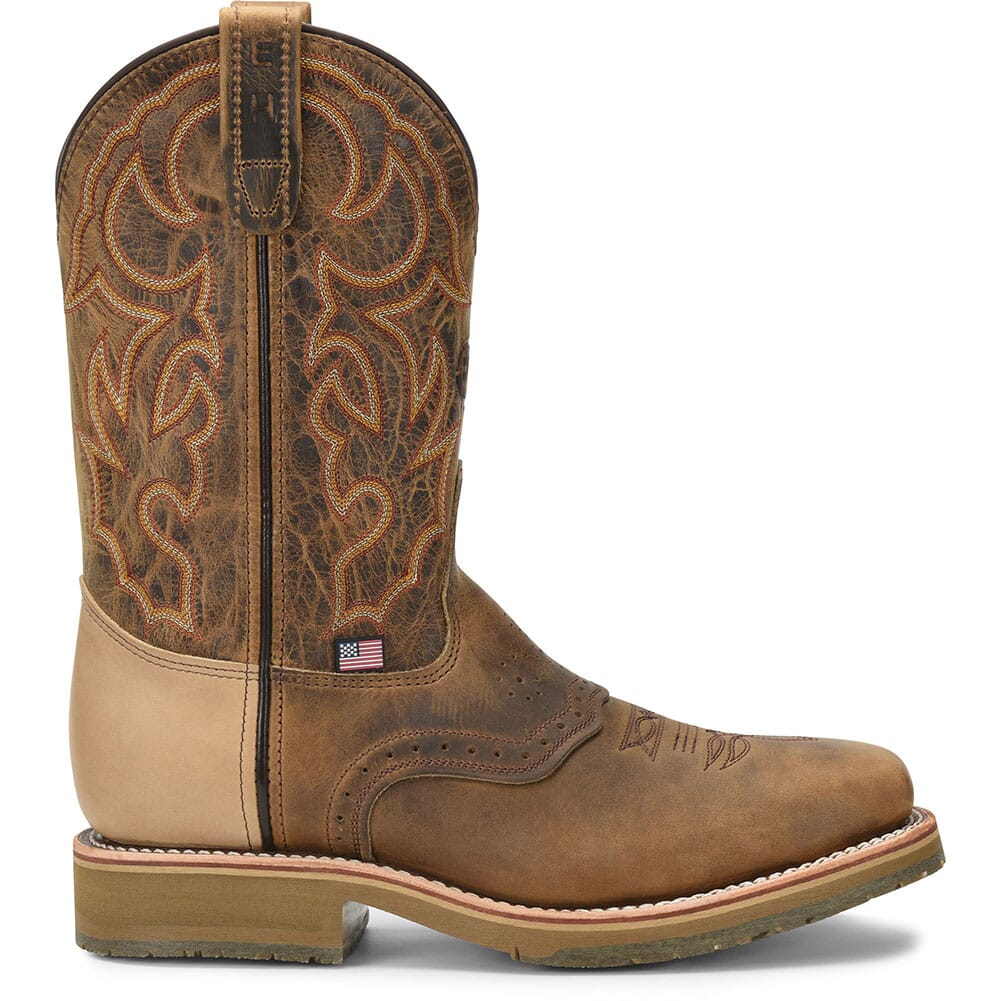 Double H Men's Oldtown Folklore Safety Ropers - Brown