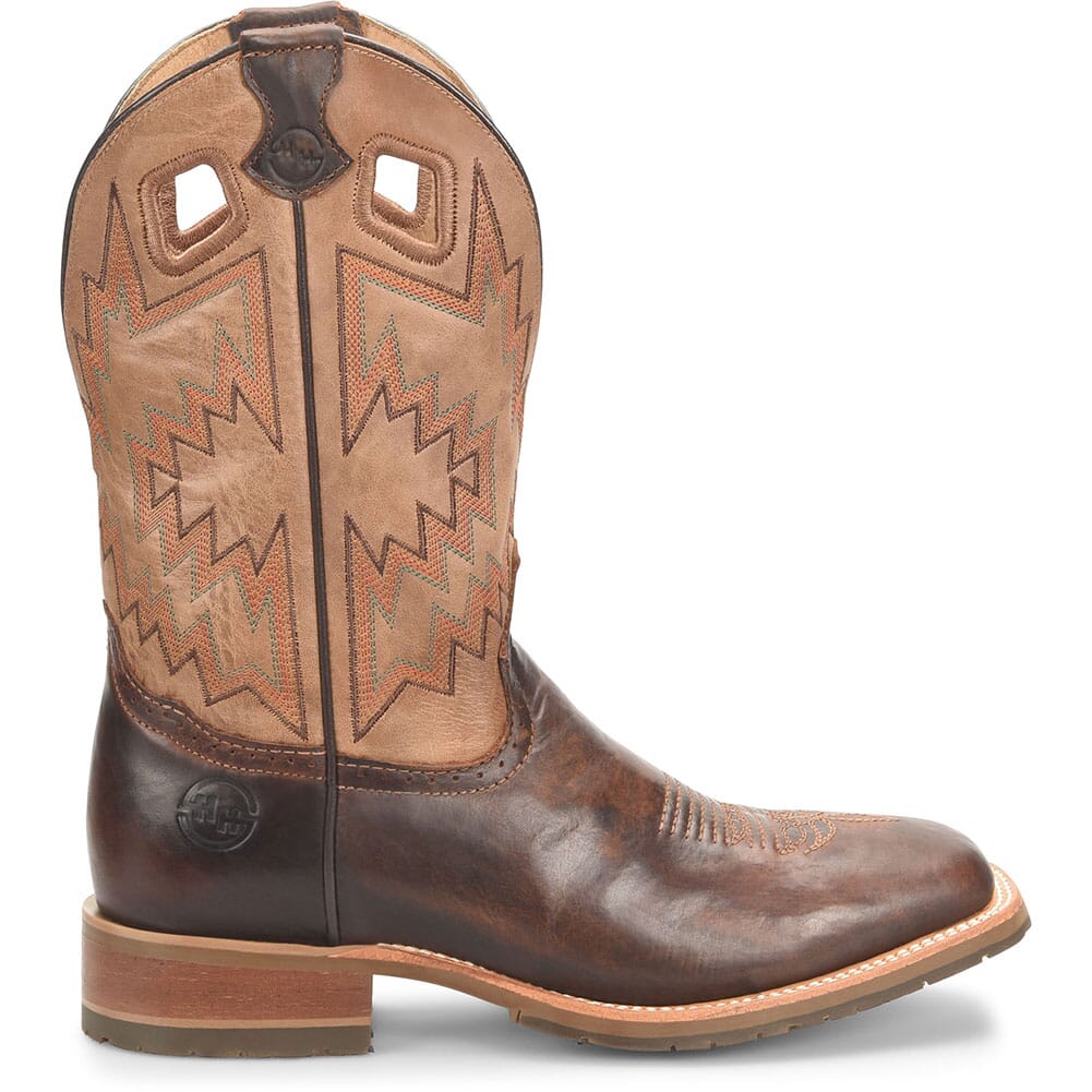 DH7023 Double H Men's Winston Western Boots - Bison Navajo Honey