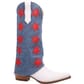 Dingo Women's Glory Days Leather Boots - White/Denim