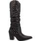 DI2285-BK Dingo Women's Grit N' Grace Leather Boots - Black