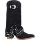 Dingo Women's Howdy Honey Suede Boots - Black