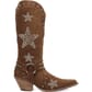 Dingo Women's Lucky Stars Suede Leather Boots - Brown