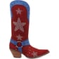 Dingo Women's Lucky Stars Suede Leather Boots - Red/Blue