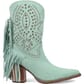 Dingo Women's Star Power Suede Leather Booties - Mint