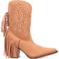 Dingo Women's Star Power Suede Leather Booties - Peach