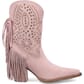 Dingo Women's Star Power Suede Leather Booties - Pink