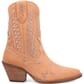 Dingo Women's Tiny Pony Suede Leather Booties - Peach