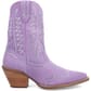 Dingo Women's Tiny Pony Suede Leather Booties - Lavender